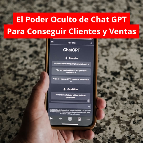 Desbloquea el poder oculto de chat GPT para conseguir clientes y ventas