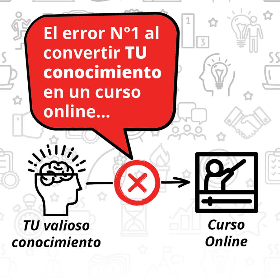 
El error N°1 al convertir tu conocimiento en un curso online.