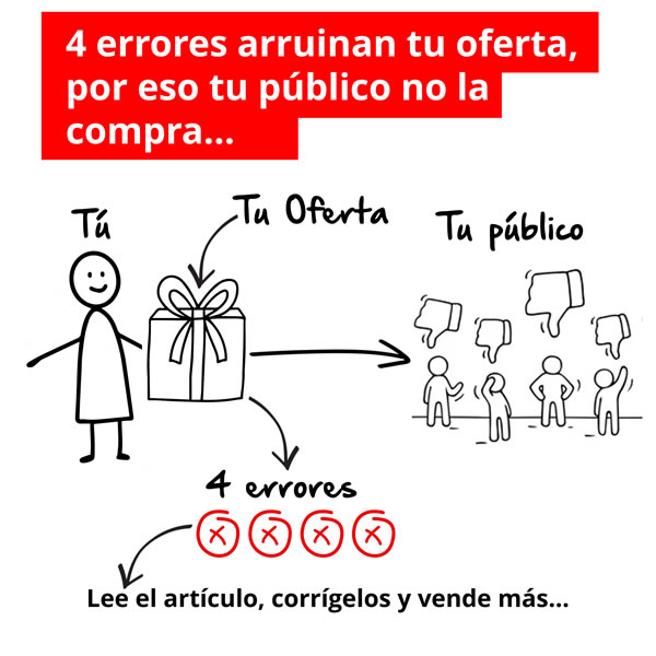 
4 errores arruinan tu oferta ¡corrígelos HOY!